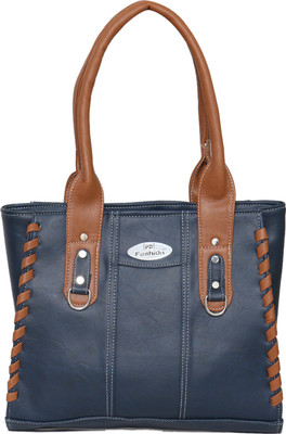 FD Fashion Women Shoulder Bag(Blue, Tan)