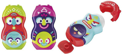 Maped Loopy Totem Pole, The 2 in 1 Eraser & Pencil Sharpener with Eraser Refill - 3 Pieces Sharpener(Multicolor)
Maped Loopy Totem Pole, The 2 in 1 Eraser & Pencil Sharpener with Eraser Refill - 3 Pieces Sharpener(Multicolor)