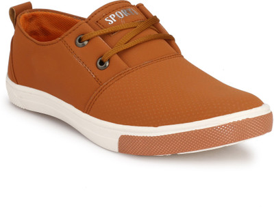 RVK Stylish Comfortable Sneakers For Men(Tan
