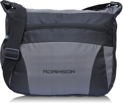 Adamson Men & Women Casual Black Polyester Sling Bag
