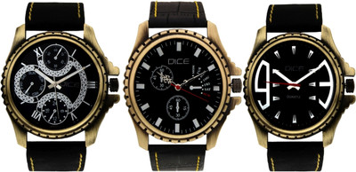 Dice Dice-0036 Analogue Wrist Watch. Multi Color Dial with Leather strap Combo Pack of 3 Watch - For Men
Dice Dice-0036 Analogue Wrist Watch. Multi Color Dial with Leather strap Combo Pack of 3 Watch - For Men