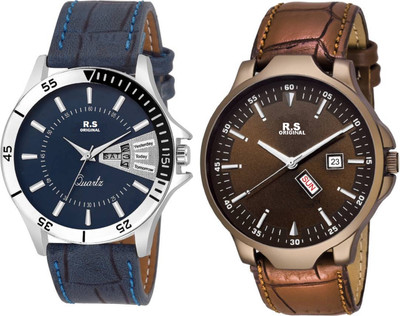 R S Original RSO-41 DAY AND DATE SERIES SET OF 2 COMBO WATCH FOR MEN Watch - For Men
R S Original RSO-41 DAY AND DATE SERIES SET OF 2 COMBO WATCH FOR MEN Watch - For Men