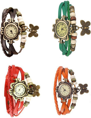 Mettle Combo Latest Fancy Leather Hand Knit Vintage Watches Dress Bracelet Women Girls Ladies Clover Pendant Retro ( Pack Of 4 )MT-67 Watch - For Women
Mettle Combo Latest Fancy Leather Hand Knit Vintage Watches Dress Bracelet Women Girls Ladies Clover Pendant Retro ( Pack Of 4 )MT-67 Watch - For Women
