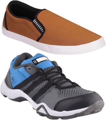 Pexlo Combo Pack of 2 Casual & Sports Shoes (Loafers Shoes) Running Shoes For Men(Tan, Grey
Pexlo Combo Pack of 2 Casual & Sports Shoes (Loafers Shoes) Running Shoes For Men(Tan, Grey