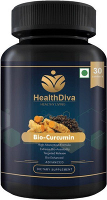 HealthDiva Bio-Curcumin with Piperine -High Absorption Formula,Targeted Release,Bio-Enhanced(30 No)
HealthDiva Bio-Curcumin with Piperine -High Absorption Formula,Targeted Release,Bio-Enhanced(30 No)