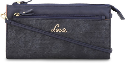 Lavie Women Casual Blue Artificial Leather Wallet(12 Card Slots), Navy