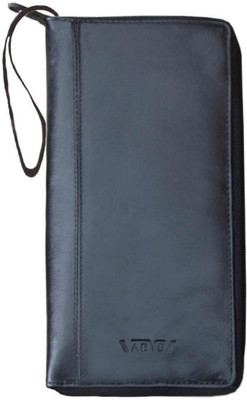 ABYS Women Casual Black Genuine Leather Wallet(14 Card Slots)