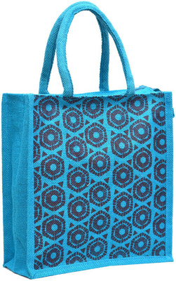 AGGDA Blue Jute with Blue Hexa Printed with Blue rope handle Jute Burlap Lunch tiffin Outdoor handbag Bag working office bag Lunch Bag(Blue, 12 L)
AGGDA Blue Jute with Blue Hexa Printed with Blue rope handle Jute Burlap Lunch tiffin Outdoor handbag Bag working office bag Lunch Bag(Blue, 12 L)
