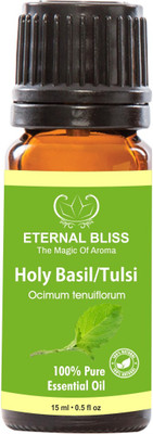 Eternal Bliss Holy Basil/ Tulsi Essential Oil - Pure Natural Aromatherapy & Therapeutic Grade Oil For Skin Care & Hair Care Hair Oil (15 ML)(15 ml)
Eternal Bliss Holy Basil/ Tulsi Essential Oil - Pure Natural Aromatherapy & Therapeutic Grade Oil For Skin Care & Hair Care Hair Oil (15 ML)(15 ml)