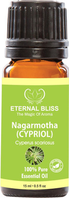 Eternal Bliss Nagarmotha Essential Oil (CYPRIOL) - Pure Natural Aromatherapy & Therapeutic Grade Oil For Skin Care & Hair Care Hair Oil (15 ML)(15 ml)
Eternal Bliss Nagarmotha Essential Oil (CYPRIOL) - Pure Natural Aromatherapy & Therapeutic Grade Oil For Skin Care & Hair Care Hair Oil (15 ML)(15 ml)