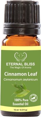 Eternal Bliss Cinnamon Leaf Essential Oil - Pure Natural Aromatherapy & Therapeutic Grade Oil For Skin Care & Hair Care Hair Oil (15 ML)(15 ml)
Eternal Bliss Cinnamon Leaf Essential Oil - Pure Natural Aromatherapy & Therapeutic Grade Oil For Skin Care & Hair Care Hair Oil (15 ML)(15 ml)