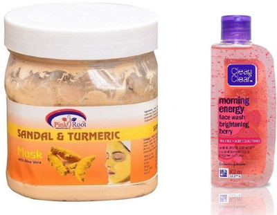 Pink Root SANDAL MASK 500ML WITH CLEAN & CLEAR BRIGHTENING BERRY FACE WASH(Set of 2)
Pink Root SANDAL MASK 500ML WITH CLEAN & CLEAR BRIGHTENING BERRY FACE WASH(Set of 2)