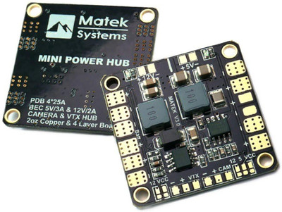 KitsGuru Matek Mini Power Hub Power Distribution Board PDB with BEC 5V & 12V for FPV Electronic Components Electronic Hobby Kit
KitsGuru Matek Mini Power Hub Power Distribution Board PDB with BEC 5V & 12V for FPV Electronic Components Electronic Hobby Kit