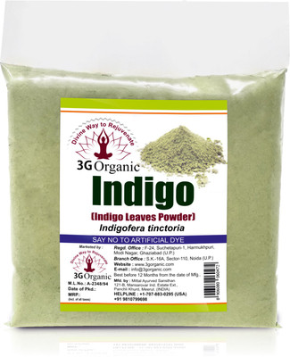 3G Organic Indigo leaf powder Organic 400 Gms For Black Hairs Hair Color(Black)
3G Organic Indigo leaf powder Organic 400 Gms For Black Hairs Hair Color(Black)