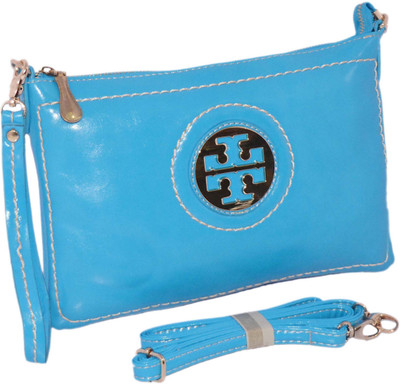 minaar Women Casual Blue PU Sling Bag