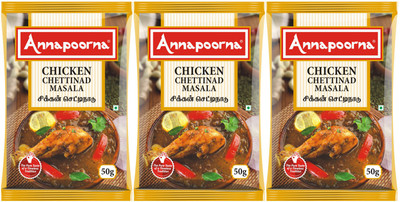 Annapoorna Chicken Chettinadu Masala 50gms pack of 3(3 x 50 g)