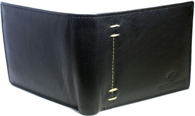 NUKAICHAU Men Formal Blue Genuine Leather Wallet(8 Card Slots), Brown