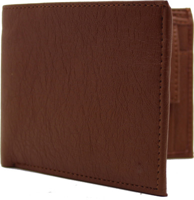 MS Men Casual Brown Artificial Leather Wallet(4 Card Slots)