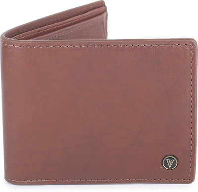 Van Heusen Men Casual Tan Genuine Leather Wallet(4 Card Slots)