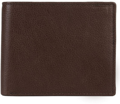 Eazylife Men Casual Brown Genuine Leather Wallet(6 Card Slots)