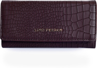 Lino Perros Women Casual Purple Artificial Leather Wallet(2 Card Slots), Brown
Lino Perros Women Casual Purple Artificial Leather Wallet(2 Card Slots), Brown