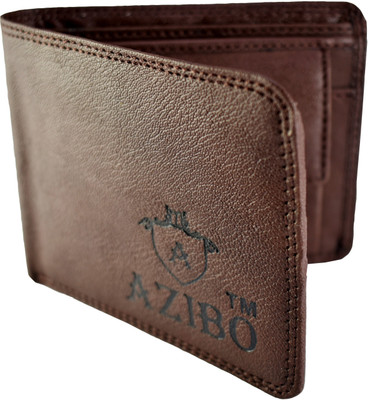 Azibo Men Casual Brown Artificial Leather Wallet(5 Card Slots)