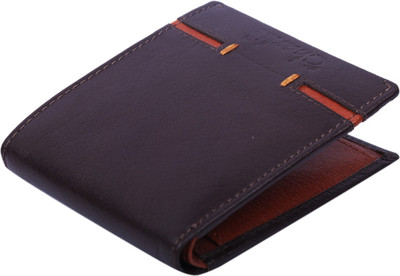 Chardlie Men Casual Brown Genuine Leather Wallet(4 Card Slots)