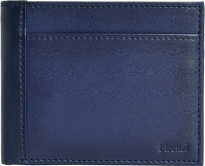 Firenzi Men Casual Blue Artificial Leather Wallet(2 Card Slots)