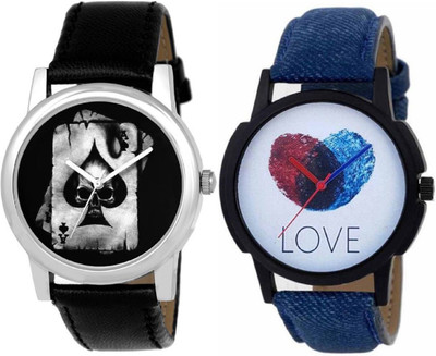 Montres Casual Printed Dial Black & Blue Leather Strap set of 2 Men Watch - For Men
Montres Casual Printed Dial Black & Blue Leather Strap set of 2 Men Watch - For Men