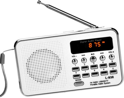 CRETO L938 Digital Radio Fm USB Player Support aux and memory card FM Radio(White)
CRETO L938 Digital Radio Fm USB Player Support aux and memory card FM Radio(White)