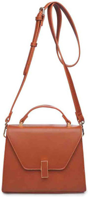 Urban Expressions Women Casual Tan PU Sling Bag