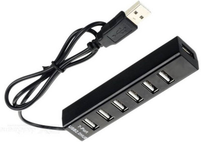 FUZION 7 PORT 2.0 USB 480 MBPS WITH CABLE UNIVERSAL SPLITTER Hub USB Adapter(Black)
FUZION 7 PORT 2.0 USB 480 MBPS WITH CABLE UNIVERSAL SPLITTER Hub USB Adapter(Black)