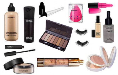 Pro longwear combo Sponge Puff & Eyelashes, 8Shades eyeshadow palette with zoom lash mascara and liquid black eyeliner, face and Body foundation,mac prep+prime moisture infusion serum with Prep+Prime skin base visage primer oil and highlighter, candy yum
Pro longwear combo Sponge Puff & Eyelashes, 8Shades eyeshadow palette with zoom lash mascara and liquid black eyeliner, face and Body foundation,mac prep+prime moisture infusion serum with Prep+Prime skin base visage primer oil and highlighter, candy yum