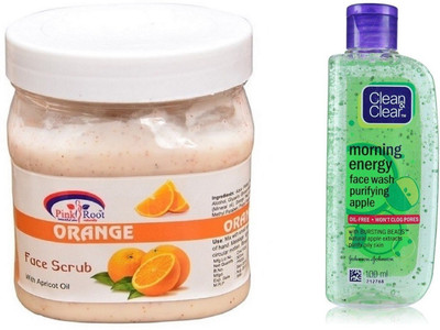 Pink Root ORANGE SCRUB 500ML WITH CLEAN & CLEAR APPLE FACE WASH(Set of 2) 
Pink Root ORANGE SCRUB 500ML WITH CLEAN & CLEAR APPLE FACE WASH(Set of 2)