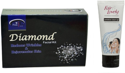 Pink Root DIAMOND KIT 83G WITH FAIR & LOVELY POLLUTION CLEAN-UP FACE WASH(Set of 2)
Pink Root DIAMOND KIT 83G WITH FAIR & LOVELY POLLUTION CLEAN-UP FACE WASH(Set of 2)