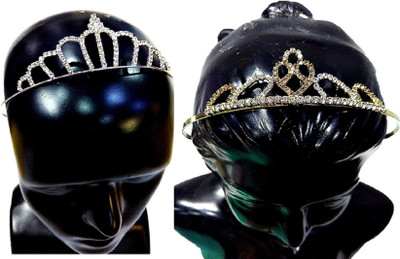 Proplady Rhinestone Princess Combo (Pack of 2) Gold & Silver Metal Crown Hairbands/Tiara Bands/Party Hair Accessories for Girls & Women Hair Band, Head Band, Hair Chain, Hair Accessory Set(Silver, Gold)
Proplady Rhinestone Princess Combo (Pack of 2) Gold & Silver Metal Crown Hairbands/Tiara Bands/Party Hair Accessories for Girls & Women Hair Band, Head Band, Hair Chain, Hair Accessory Set(Silver, Gold)
