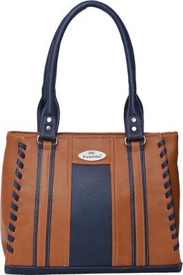 FD Fashion Soft Shoulder Bag(Tan, Blue), Blue;tan