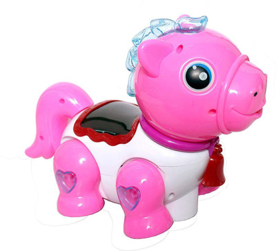 Baby Tintin Musical Pony with Music and Lights with 4D Lights and Bump & Go Function Musical Toy for Kids for Baby & Kids Happy Music and Light(Pink)
Baby Tintin Musical Pony with Music and Lights with 4D Lights and Bump & Go Function Musical Toy for Kids for Baby & Kids Happy Music and Light(Pink)