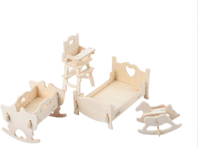 Tootpado 3D Wooden Puzzle Kids Bedroom - (1TNG258)(1 Pieces)