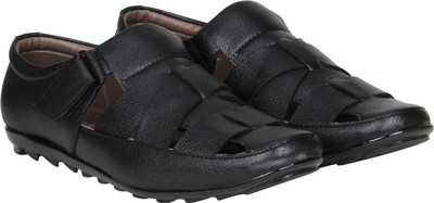 Kraasa Men Black Sandals