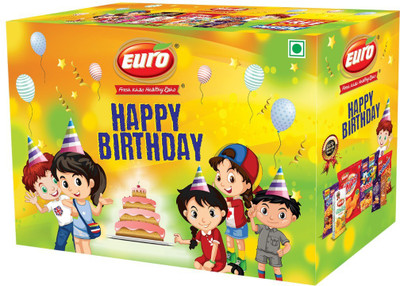 EURO Happy Birthday Gift Box Combo of 14 Packs(645 g, Box)