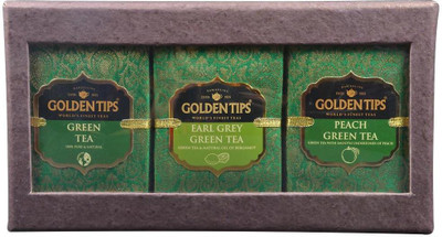 Golden Tips 3-in-1 Handmade Paper Box Sided Green, Earl Grey and Peach Green Green Tea Box(300 g)
Golden Tips 3-in-1 Handmade Paper Box Sided Green, Earl Grey and Peach Green Green Tea Box(300 g)