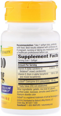 Nature's Way Nature's Way, CoQ10, 100 mg, 30 Softgels(30 No)