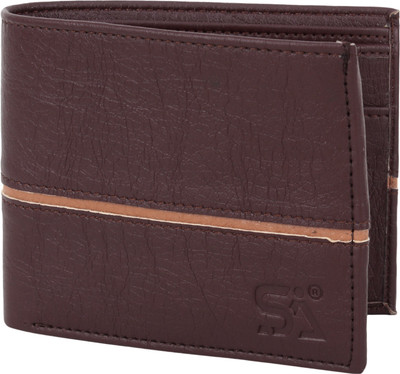 ATSH Men Brown Artificial Leather Wallet(3 Card Slots)