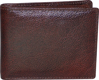 Style 98 Men Casual Brown Genuine Leather Wallet(6 Card Slots)