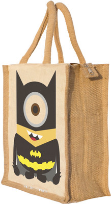 Nisol Minion as Batman Waterproof Lunch Bag(Beige, 12 inch)