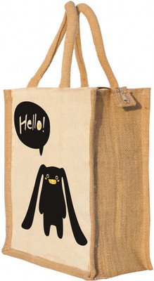 Nisol Hello Kitty Waterproof Lunch Bag(Beige, 12 inch)
