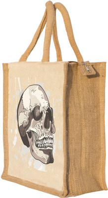 Nisol Cracked Skull Waterproof Lunch Bag(Beige, 12 inch)