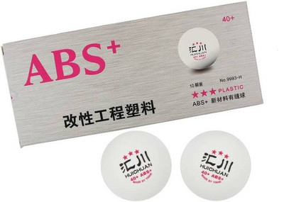 Yinhe Seam ABS + 3 Star Plastic Ball Table Tennis Ball(Pack of 10, White)