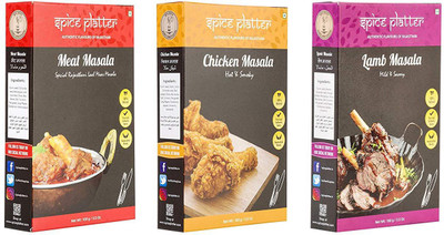 Spice Platter Non-Veg Dish Masala : Chicken, Meat & Lamb Masala(3 x 100 g)